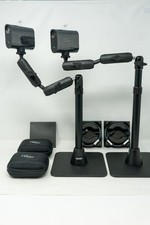 2 Logitech Mevo Start A30103A Live Streaming Cameras + 2 Table Stands TESTED picture