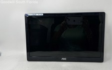 AOC Model 156LM00005 Black 15.6 Inch LCD Monitor Untested No Power Cables picture