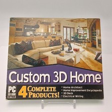 Custom 3D Home 4 Complete Products Valusoft PC CD-ROM 2004. Pre-owned  picture