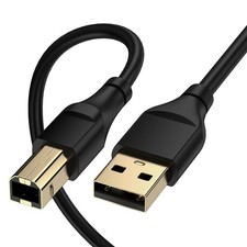 Printer Cable 20 Feet Extra Long USB A Male To USB B Male Printer Cord High  picture