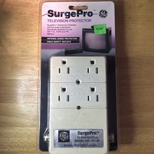 1987 GE Surge Pro Television Surge Protector Coaxial For Older TV VCR GAME TVS  picture