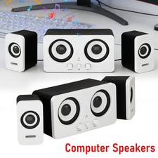 Computer Speakers 3Channel Separate Wired Speakers RGB LED Stereo Bass ForLaptop picture