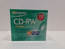 Memorex CD-RW 10 Pk Rewritable Compact Discs,700MB 80 MIN (HOME48) picture