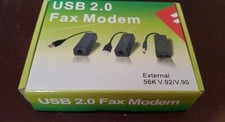 Dual RJ11 Port USB 56K External Dial Up Voice Fax Data Modem, 56K Fax/Modem USA* picture