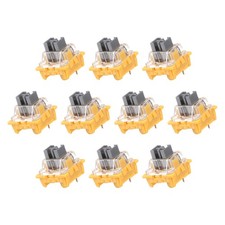 10pcs Silver Keyboard Switches 3-Pin 45gf Linear Keyboard Switch Replacement picture