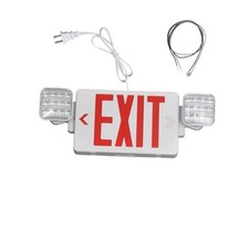 TANLUX Red Exit Sign with 1 Pack White Red Exit Sign With Emergency Lights picture