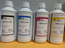4 Liter premium Large refill Ink for HP Canon Lexmark Brother Dell 4x1000ml picture