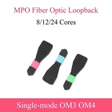 MPO Fiber Optic Loopback Test Cable Female SingleMode/OM3 Adapter 8/12-Core picture