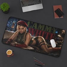 Cammy Gaming Mouse Pad, Street Fighter XXL Desk Mat, Arcade Gamer Pad picture