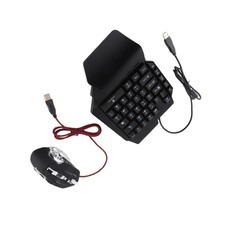 Half Hand Gaming Keyboard Mouse Combo USB Wired LED Backlit Mouse And Keybo WLTF picture