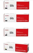 Canon CRG-045 4-Color Complete Toner Cartridge Set picture