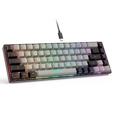 GEODMAER 65% Gaming Keyboard, Wired Backlit Mini Keyboard, UltraCompact AntiG... picture