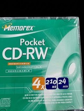 NISP Memorex 3202 3432 Pocket CD-RW 5 PK Rewritable CD Media 210MB 4x 24 Min picture