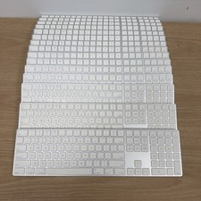 Lot Of 24 Apple Magic Keyboard Full Size w/ Keypad Lightning Port Silver/White picture