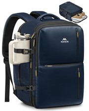 MATEIN Personal Item Backpack 18x14x8, Expandable Underseat Large, Blue picture