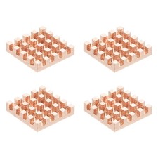 4 Pcs Copper Heatsink 14x14x3mm, Heat Sink Cooler Radiator for picture