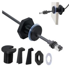 RV Cable Passthrough for Starlink mini, RV Cable Grommet Black 35mm/2pcs picture