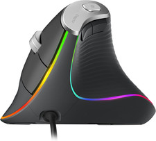 M504 Wired Vertical Mouse, USB Ergonomic Optical Mouse with 4 Adjustable DPI, 11 picture