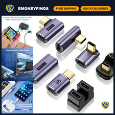 7-Pack USB C Adapter 100W 40Gbps 8K60Hz Right Angle & Straight Connectors picture