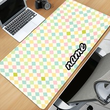 11.81inch X 23.62inch [Customized Mouse Pad] 1pc Colorful Diamond Pattern Gami picture