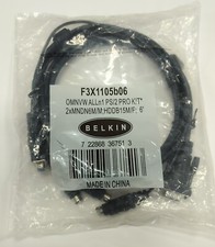 Belkin F3X1105B06 OmniView All in 1 PS/2 Pro Kit 6ft PS2 KVM Cable picture