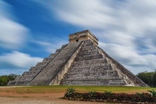 Landscape pyramid chichen itza maya ancient old building Custom Gaming Mat Desk picture
