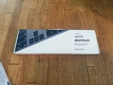 NEW Matias Wired Aluminum Keyboard - Space Gray Z7 picture