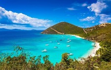 Landscape nature coast british virgin islands Custom Gaming Mat Desk picture