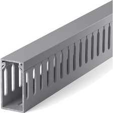 Industrial Style Cable Raceway 2in H x 1in W, 6-Pack, 99in Grey picture