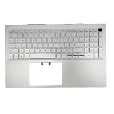 New Silver Palmrest W/Backlit Keyboard For Dell Inspiron 15 5505 06XCC3 15.6