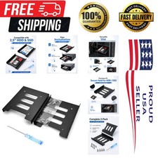 2-Pack Metal Hard Drive Adapter Kit - Effortless SSD/HDD Installation for PC picture