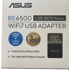 ASUS BE6500 USB-BE92 Nano WiFi7 USB Adapter NIB picture