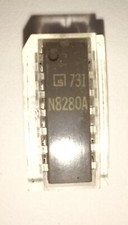 SIGNETICS N8280A IC chip microchip DIP-14 vintage 1973    DECADE asynchronous  picture