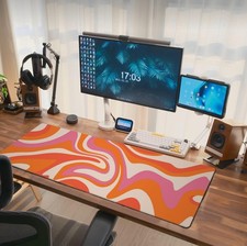 Boho Mouse Pad Extended Large Gaming Mousepad Abstract XL One Size, Black61  picture