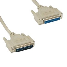 Lot 10 DB25 Serial Printer Modem Extension Cable Cord 28AWG Male Female MF RS232 picture