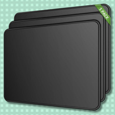3X Non-Slip Mouse Pad Stitched Edge PC Laptop For Computer PC Gaming Rubber Base picture