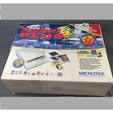 Microtek ScanMaker E3 Plus Flatbed Scanner MRS-600EX3P Vintage White Functional picture
