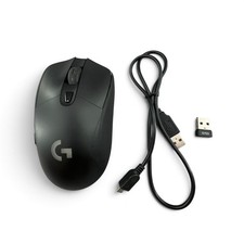 Logitech G703 Lightspeed Wireless Gaming Mouse Black HERO 25K w/ Sensor READ picture