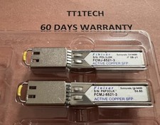 (2) FINISAR FCMJ -8521-3 1000BASE-T SFP Active Copper Transceiver Modules picture