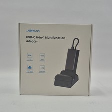 New JSAUX USB-C 6-IN-1 Multifunction Adapter NA HB0609B Black picture