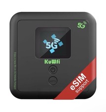 5G WiFi 6 eSIM Mobile Hotspot, 6000mAh, 3000Mbps Portable Router SIM Router 5G picture