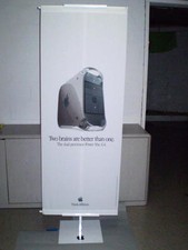 Apple Logo Two Sided Cloth Banner Floor Stand - From the Original Apple Store picture