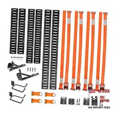 E-Track Tie-Down Rail Kit, 6 Pack 3ft+4ft+5ft E Track Rails, 3ft+4ft+5ft-20 Pcs picture