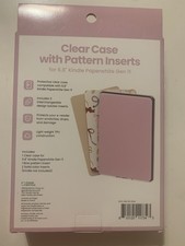 Clear Case +Pattern Inserts for 6.8” Kindle Paperwhite Gen 11 Pretty Pinks NIB picture