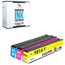 3-Pack Compatible CMYi 981A Color Ink fits HP PageWide Enterprise Color 556xh picture