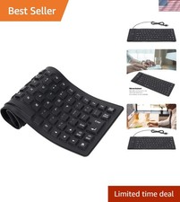 85-Key Rollup Keyboard: Silent, Waterproof, & Foldable for Travel Convenience picture